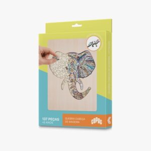 Quebra Cabecas De Madeira - Elefante